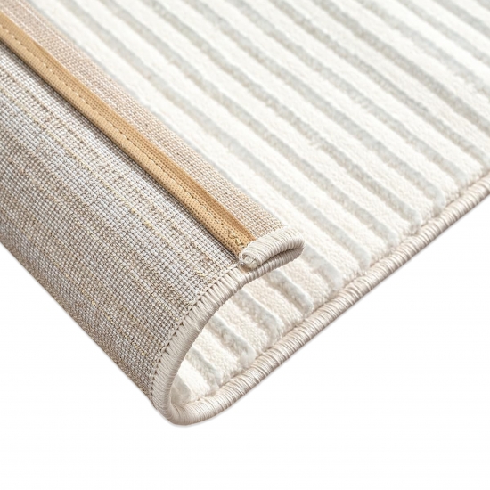 Teppich Creme Ornament Stil modern Wohnbereich