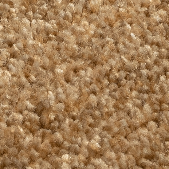 Kurzflor Teppich für Gästezimmer | warm | Unifarbe gold
