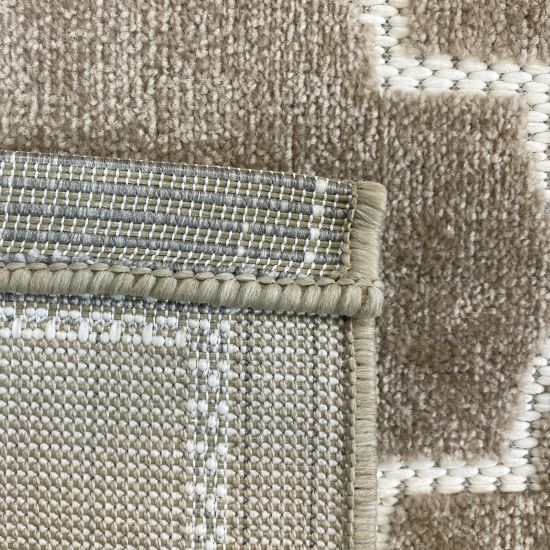 Orienttepich mit schönen Mustern | In- & Outdoor | in beige