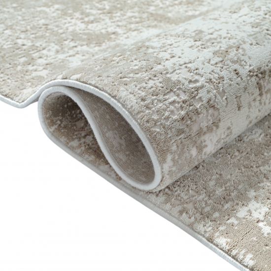 Preview: Teppich Used Look modern elegant Beige