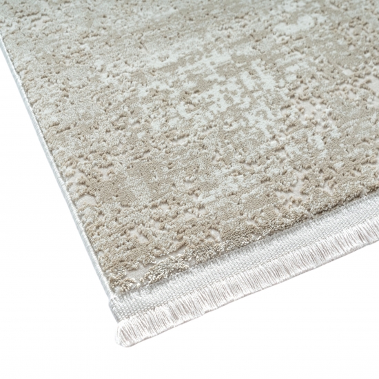 Preview: Teppich Used Look modern elegant Beige