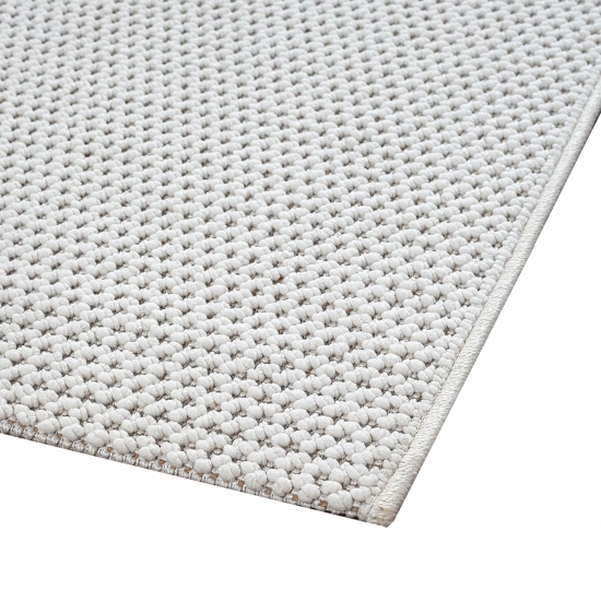 Wohnzimmerteppich Kurzflor im modernen Muster in creme
