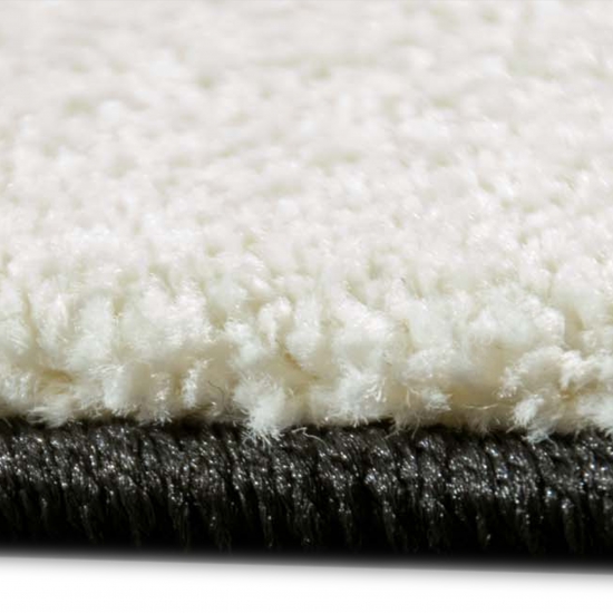 Designer Teppich mit Wellen& Konturenschnitt | schwarz weiß& grau