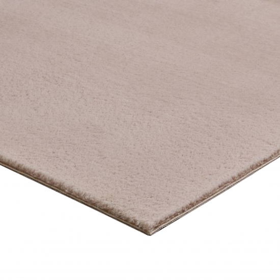 Teppich Weich Einfarbig Modern & Pflegeleicht für Wohnbereiche in rosa