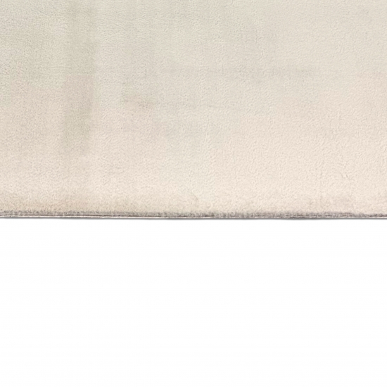 Unifarbener Wohnzimmerteppich pflegeleicht strapazierfähig in beige