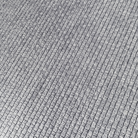 Preview: Außenteppich Balkon wetterbeständig flachgewebe unifarben in grau Preview: Außenteppich Balkon wetterbeständig flachgewebe unifarben in grau