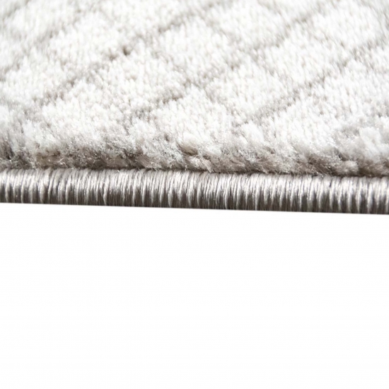 Designteppich Kreisornamente Pink Lila Grau Creme – elegant & modern