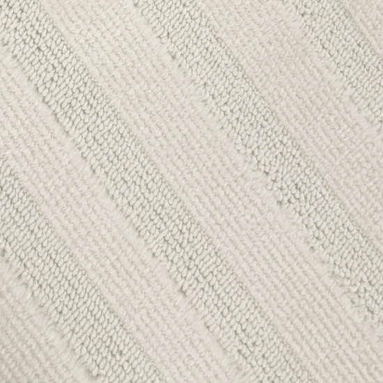 Wohnzimmerteppich mit Linienmuster und schimmerndem Design in Creme