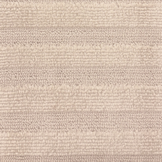 Wohnzimmer-/ Schlafzimmerteppich schimmernd mit Linienmuster in Beige