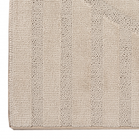 Wohnzimmerteppich Schimmer-Effekt  strapazierfähig  mit modernem Muster in Beige
