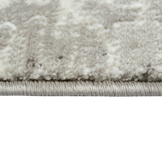 Designteppich mit Strukturmuster Grau Beige Creme Designteppich mit Strukturmuster Grau Beige Creme