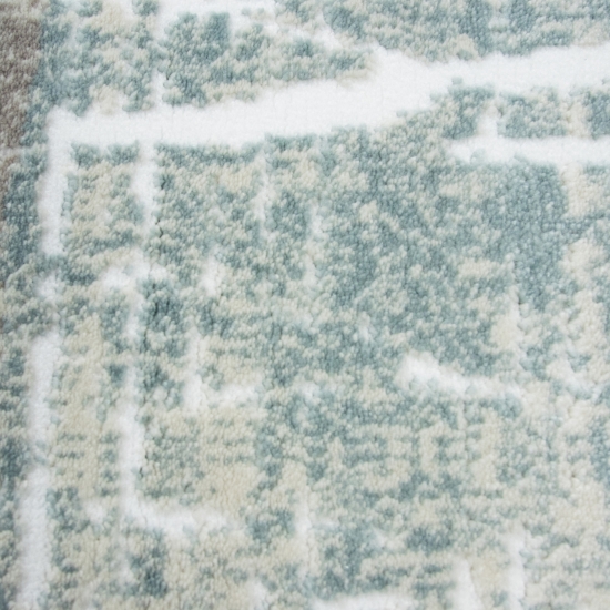 Preview: Designteppich Grau-Beige mit frischen Farbakzenten in Multi Preview: Designteppich Grau-Beige mit frischen Farbakzenten in Multi