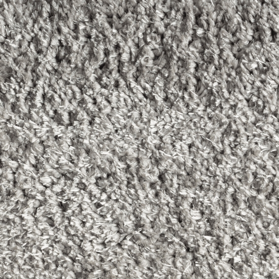 Waschbarer Shaggy Teppich für Wohnzimmer – rutschfest – in grau