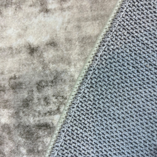 Preview: Designteppich Beige Vintage-Ornamentik grafische Rahmenstruktur