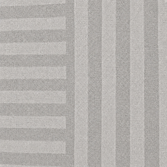 Designteppich Grau abstrakte Bögen präzise geometrische Linienoptik