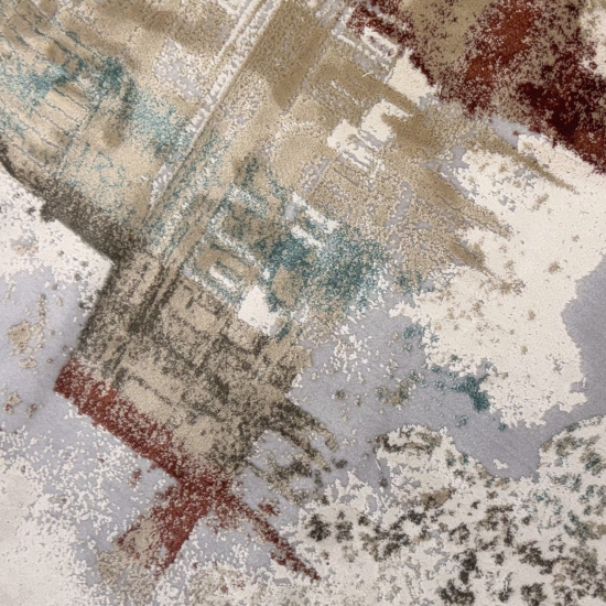 Gebetsteppich mit Moschee-Motiv in heller Naturfarbgebung