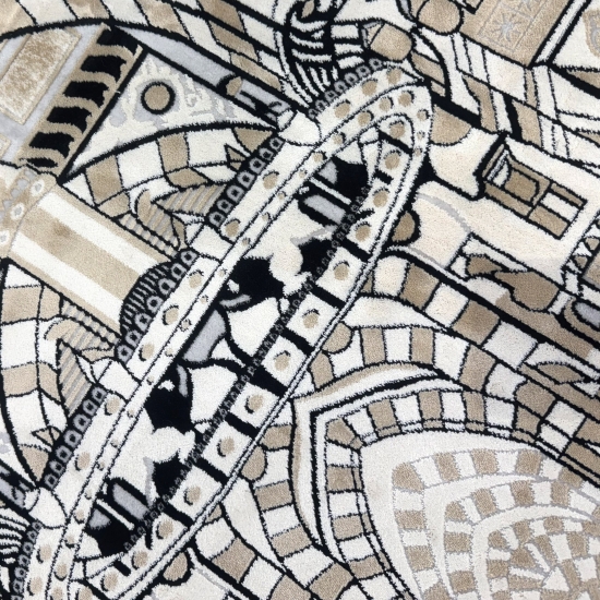 Preview: Moderner Gebetsteppich mit Moschee-Architektur und Perspektivmotiv