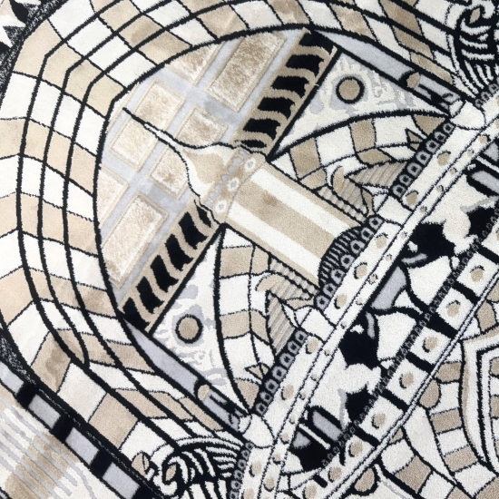 Preview: Moderner Gebetsteppich mit Moschee-Architektur und Perspektivmotiv