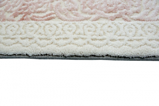 Teppich Wollteppich Ornamente Oriental creme taupe rosa auch in oval erhältlich