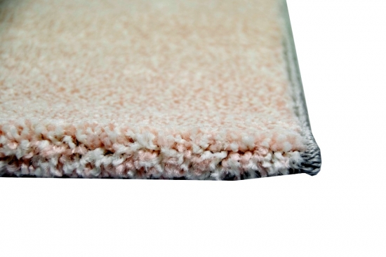 Moderner Teppich Wohnzimmerteppich Kurzflor Karo pastell rosa creme grau