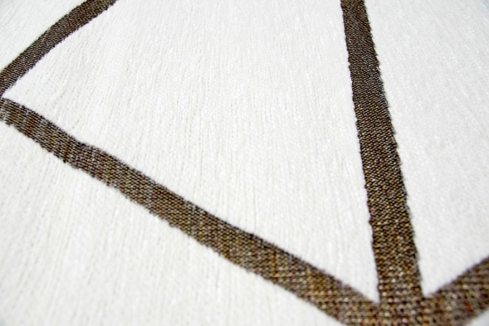 Moderner Teppich Orientteppich Kelim Kilim creme bronze gold