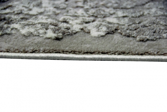 Teppich Luxus Designerteppich mit Naturfasern grau