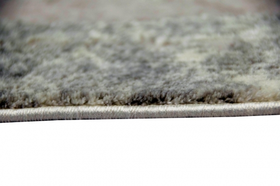 Teppich Luxus Designerteppich mit Naturfasern grau creme