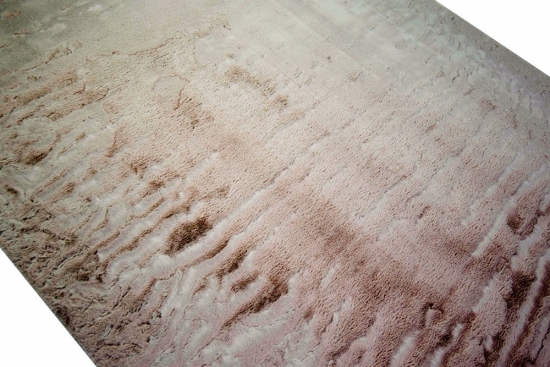 Teppich weich Kunstfell Hochflorteppich Faux Fur waschbar rosa