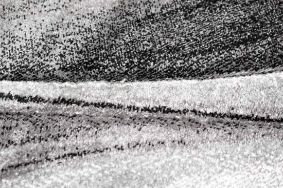 Teppich modern Wohnzimmerteppich Designer Teppich abstrakt in grau creme