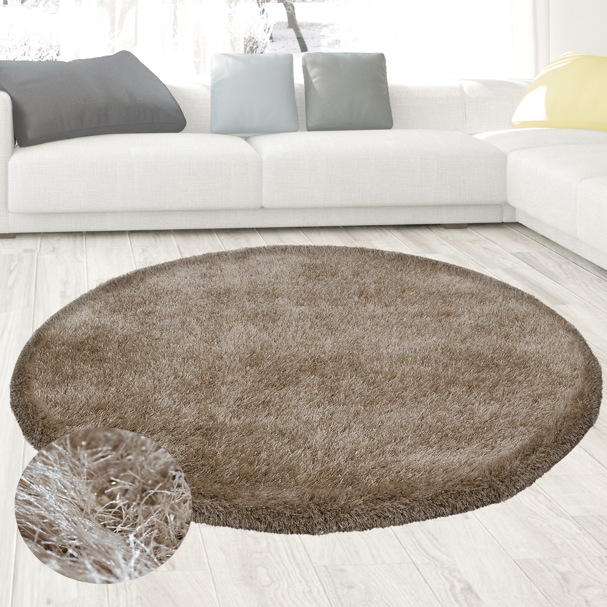 Eleganter Shaggy Teppich | glänzend | Carpetia | CARPETIA