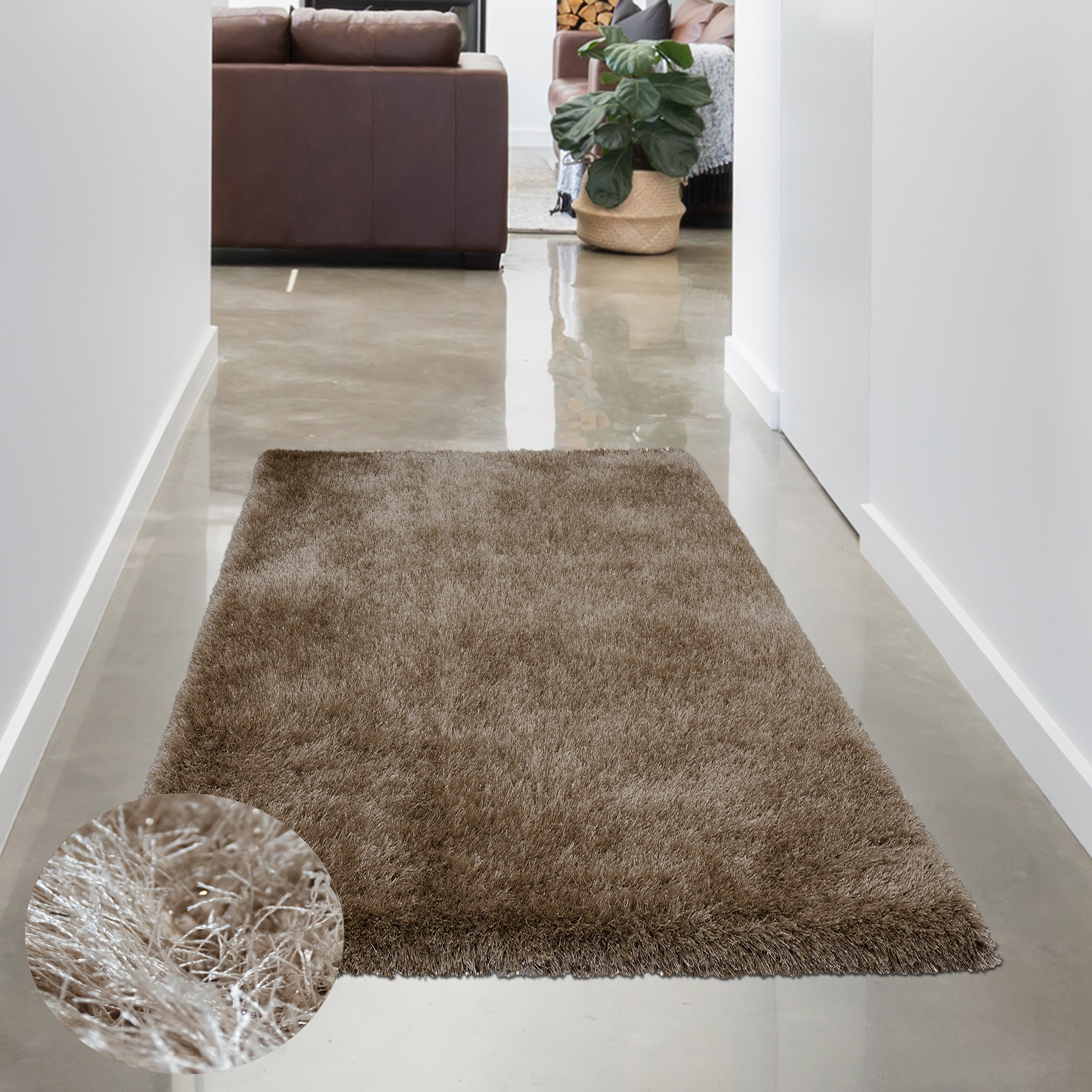 Eleganter Shaggy Teppich | glänzend | Carpetia | CARPETIA | Shaggy-Teppiche