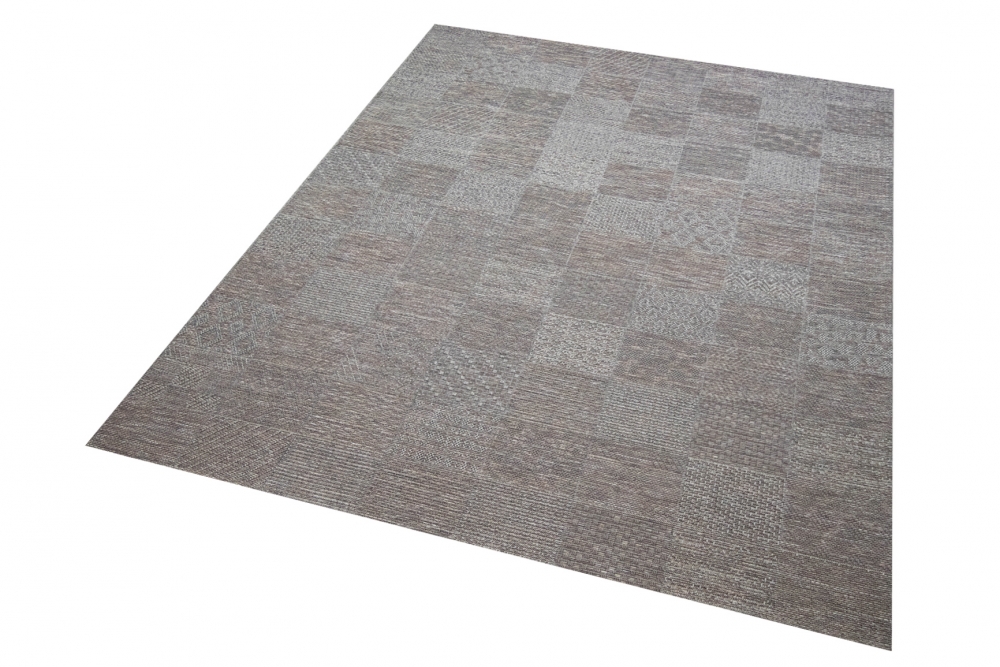 Indoor & Outdoor Teppich Sisal Optik Balkon Küche Terrasse Wohnzimmer Karomuster grau-beige Indoor & Outdoor Teppich Sisal Optik Balkon Küche Terrasse Wohnzimmer Karomuster grau-beige