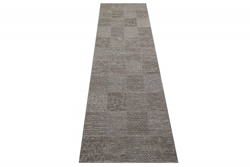 Indoor & Outdoor Teppich Sisal Optik Balkon Küche Terrasse Wohnzimmer Karomuster grau-beige Indoor & Outdoor Teppich Sisal Optik Balkon Küche Terrasse Wohnzimmer Karomuster grau-beige