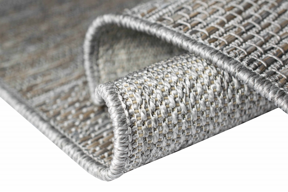 Indoor & Outdoor Teppich Sisal Optik Balkon Küche Terrasse Wohnzimmer Karomuster grau-beige Indoor & Outdoor Teppich Sisal Optik Balkon Küche Terrasse Wohnzimmer Karomuster grau-beige