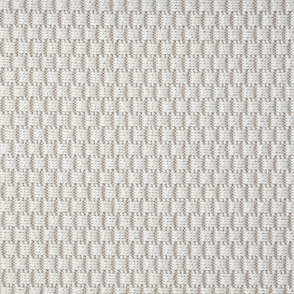 Einfarbiger 3D-Effekt-Teppich in creme für den Innen- und Außenbereich