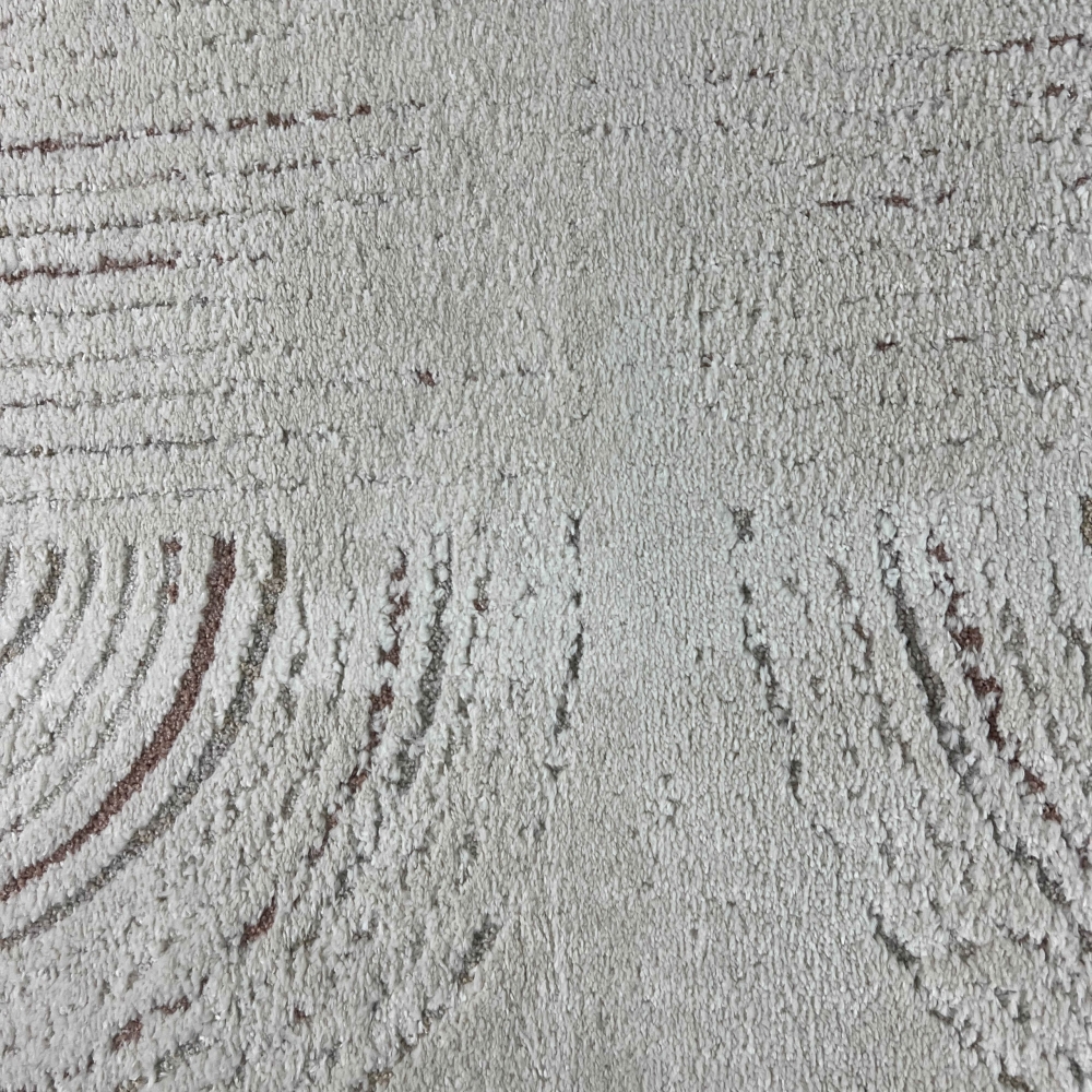 Wohnzimmer Teppich 3d-Effekt mit gestreiftem Muster in Creme Grau
