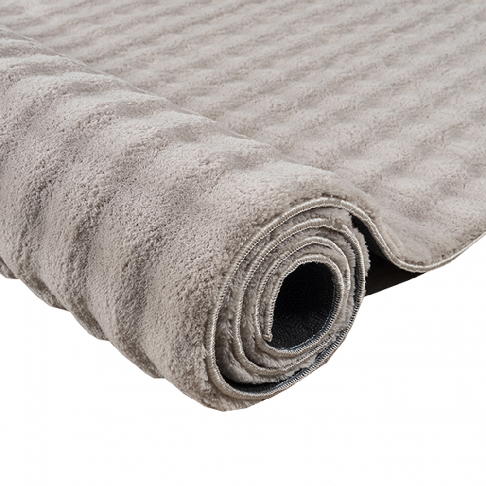 Schlafzimmerteppich Wohnzimmerteppich weich kuschelig allergikerfreundlich pflegeleicht Sandfarbig