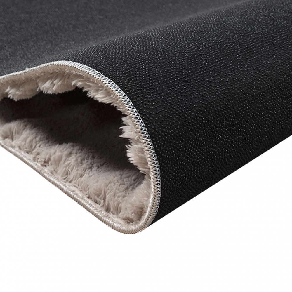 Schlafzimmerteppich Wohnzimmerteppich weich kuschelig allergikerfreundlich pflegeleicht Sandfarbig