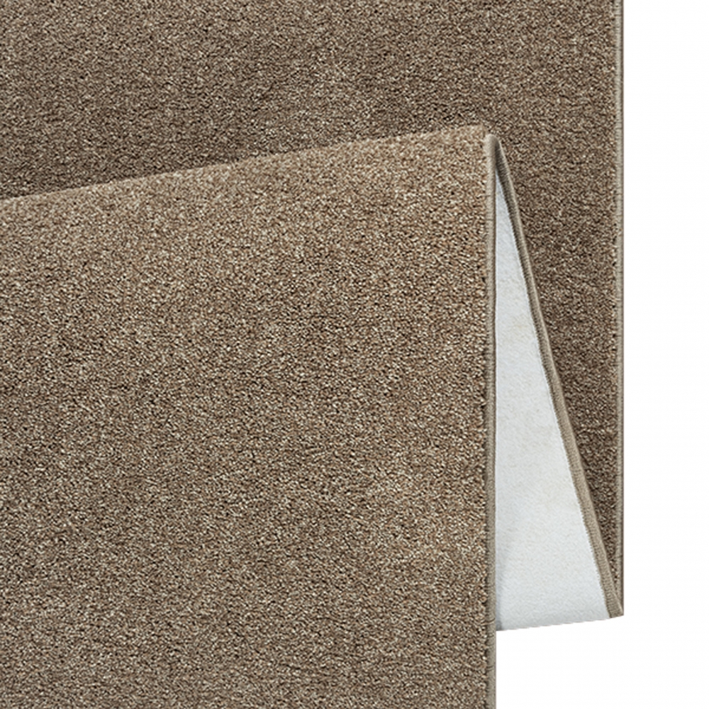 Eleganter brauner Teppich – Perfekt für Flur, Diele, Garderobe und Schlafzimmer