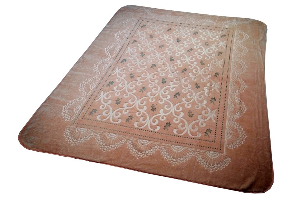 Tagesdecke Bettüberwurf Decke mit Ornamenten pastell rosa altrosa Tagesdecke Bettüberwurf Decke mit Ornamenten pastell rosa altrosa