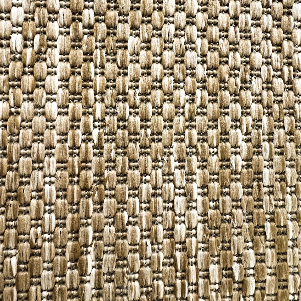 In- und Outdoorteppich Niedrigflor wetterfest einfarbig in Beige