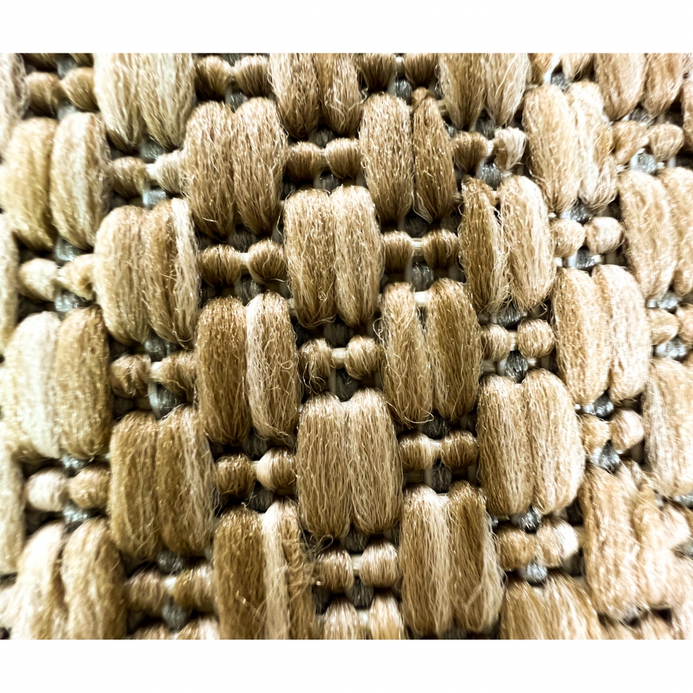 In- und Outdoorteppich Niedrigflor wetterfest einfarbig in Beige