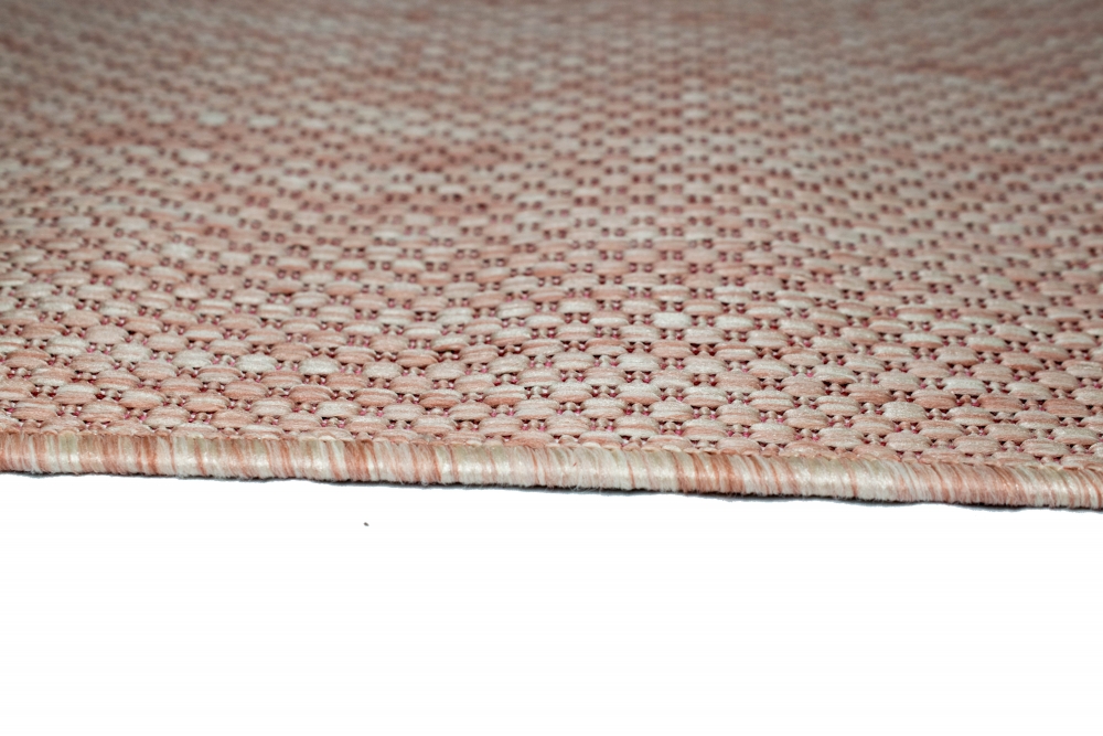 Teppich In- & Outdoor Sisal Balkon Küche Garten Flur Läufer Uni rosa