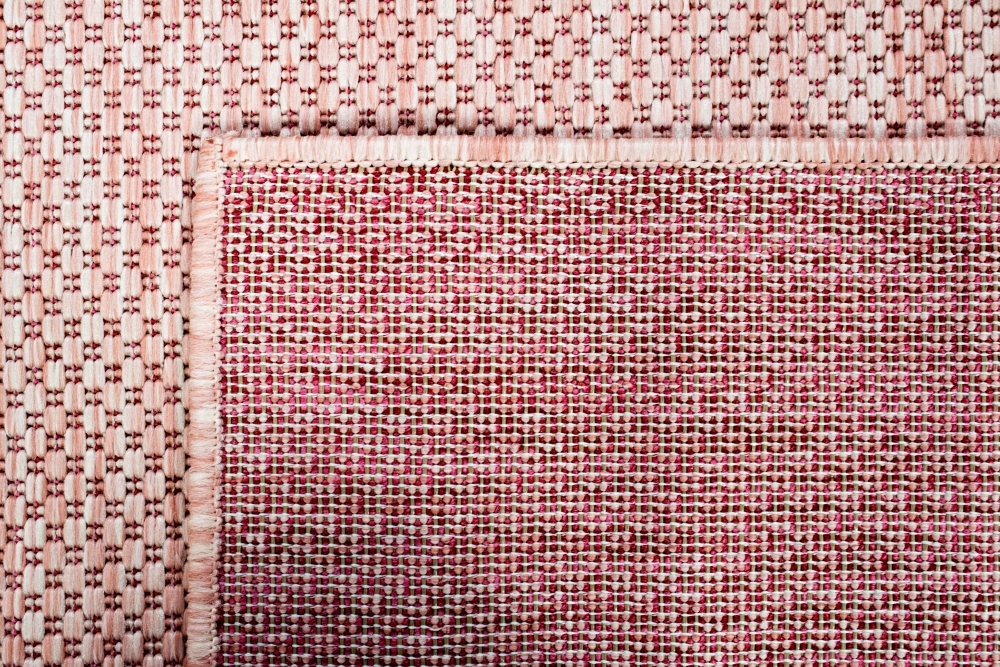 Teppich In- & Outdoor Sisal Balkon Küche Garten Flur Läufer Uni rosa