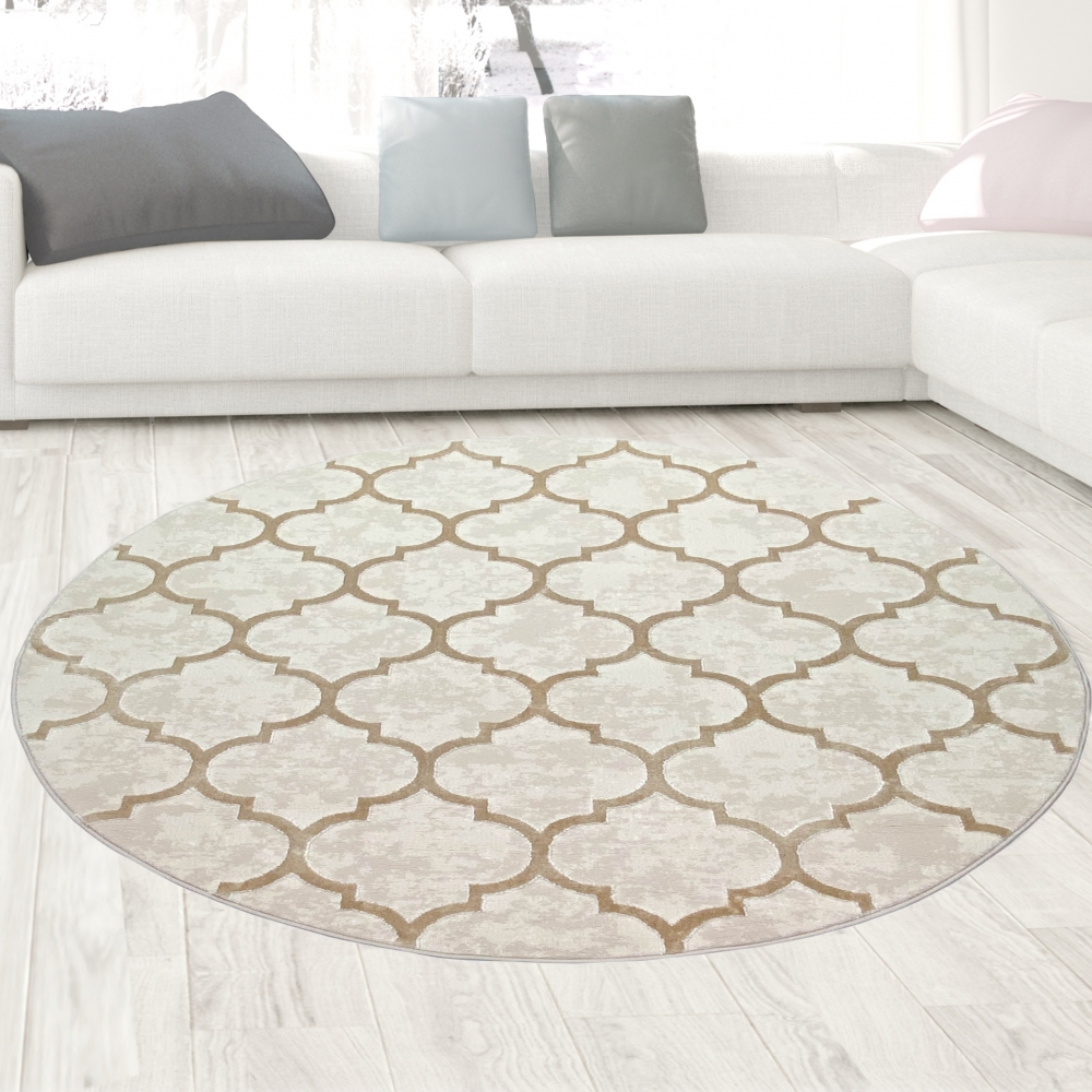 Marokkanischer Teppich für Flur & Wohnzimmer - beige