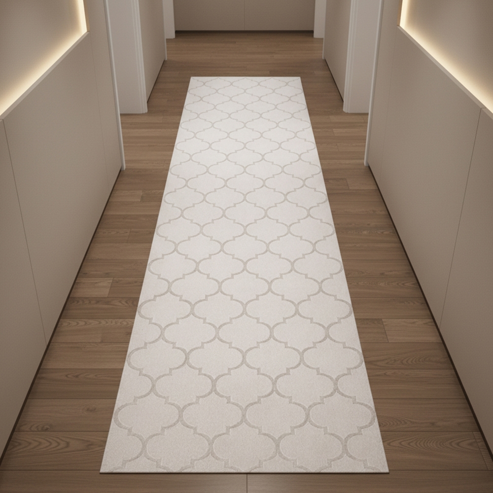 Marokkanischer Teppich für Flur & Wohnzimmer - beige