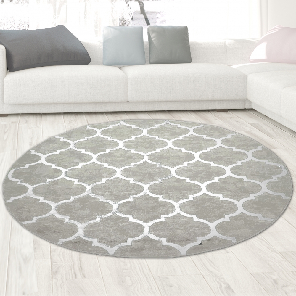 Marokkanischer Teppich für Flur & Wohnzimmer - grau