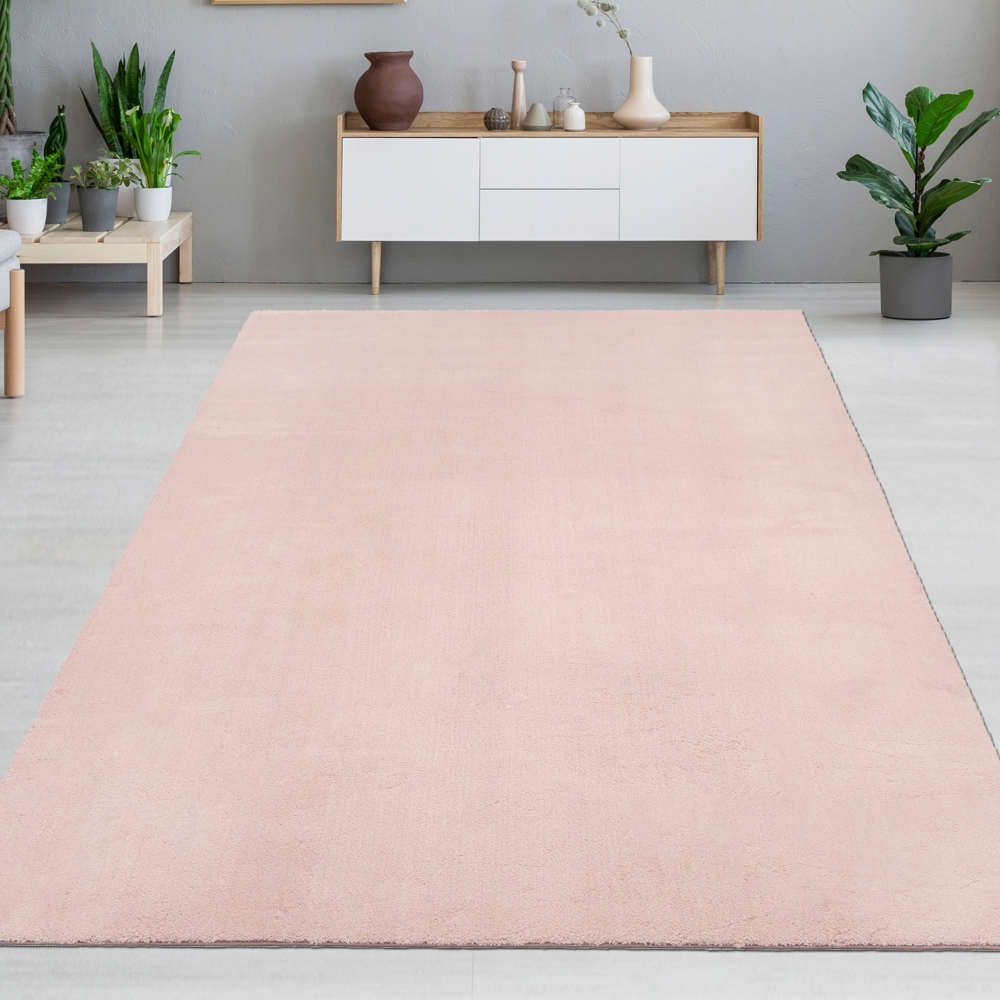 Stilvoller Hochflor-Teppich in Blush – Luxus und Rutschfestigkeit vereint!