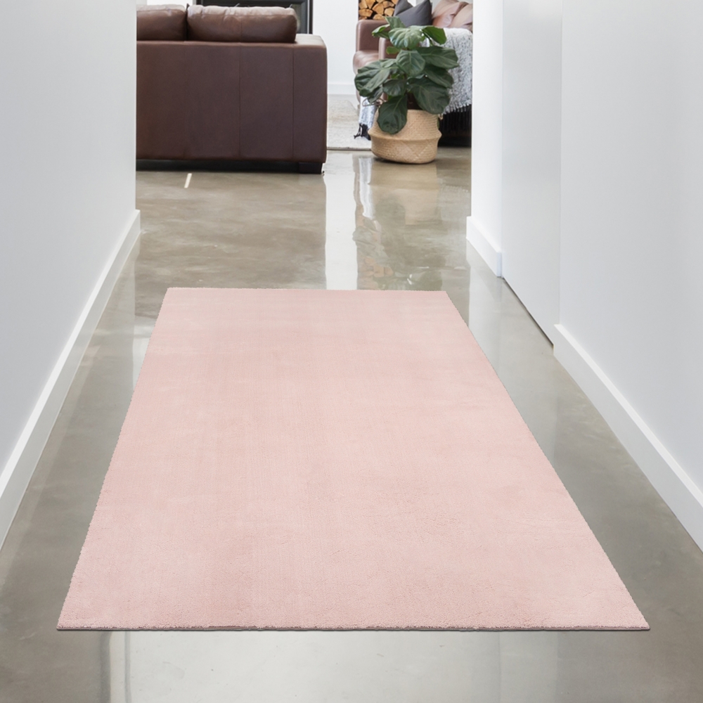 Stilvoller Hochflor-Teppich in Blush – Luxus und Rutschfestigkeit vereint!