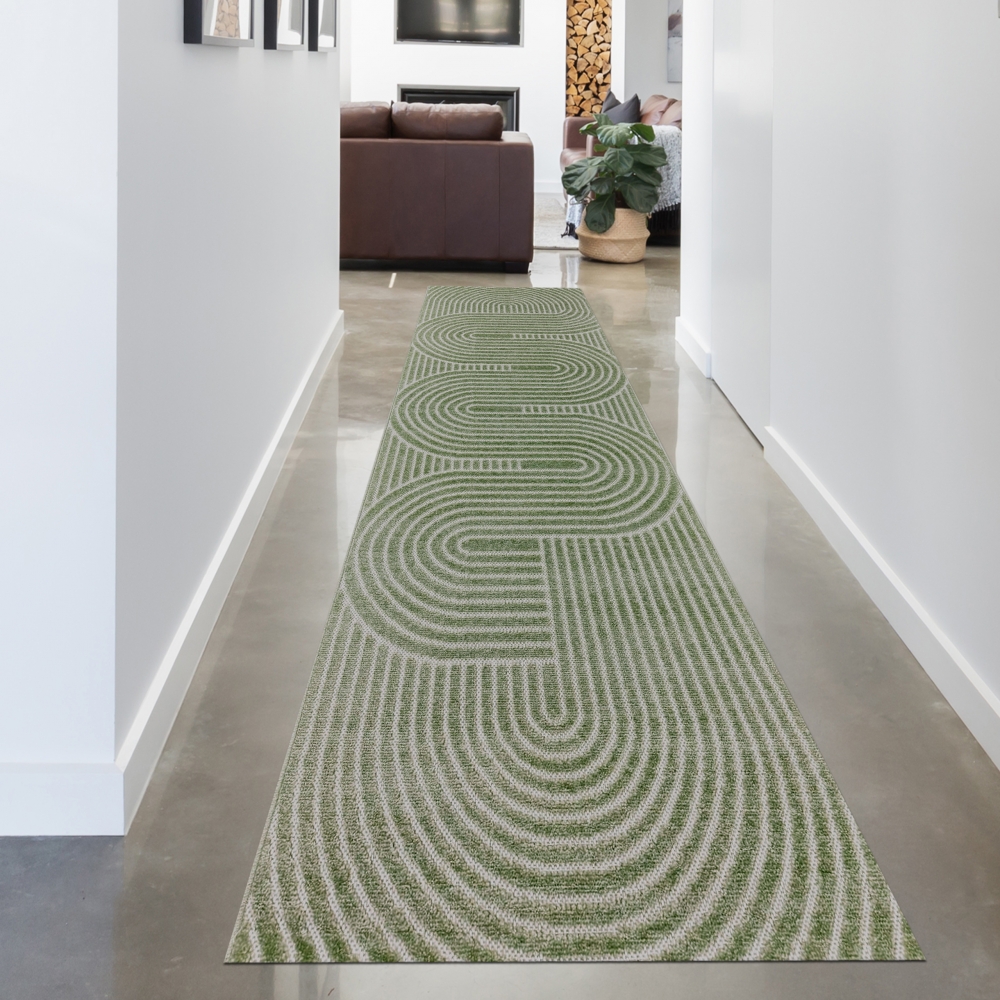 Stilvoller Teppich in Grün: Moderne Eleganz für Ihr Zuhause